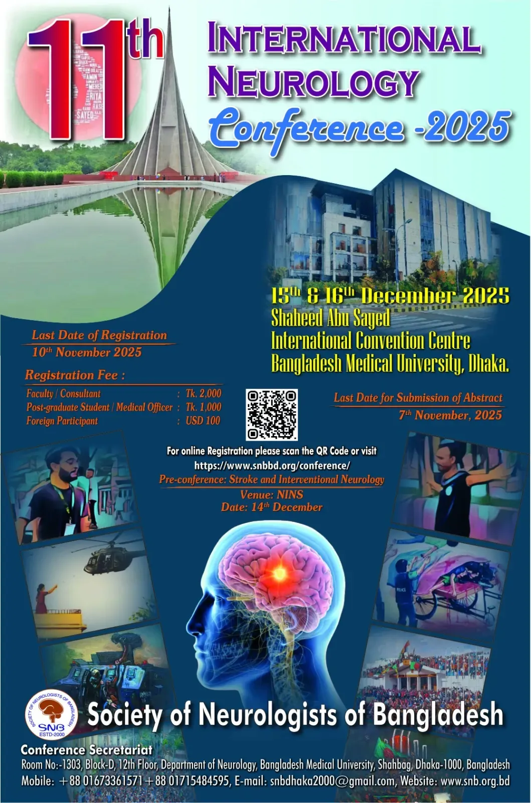 11th International Neurology Conference 2025 — Official poster